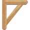 Ekena Millwork Traditional Craftsman Rough Sawn Bracket w/ Offset Brace, Western Red Cedar, 6"W x 24"D x 28"H BKT0604X24X28TRA04RWR - alternate 3